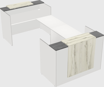 Reception desk u-shape