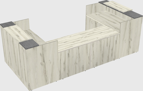 Reception desk u-shape