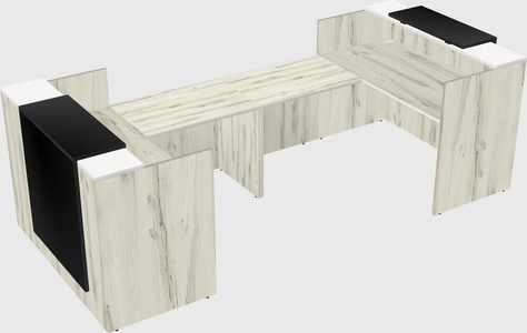 Reception desk u-shape