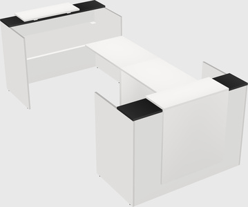 Reception desk u-shape