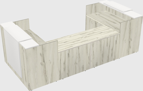 Reception desk u-shape