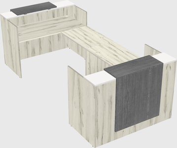 Reception desk u-shape