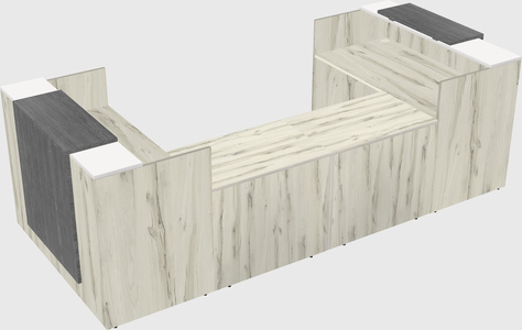 Reception desk u-shape
