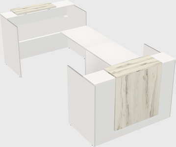 Reception desk u-shape