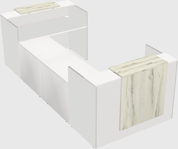 Reception desk u-shape