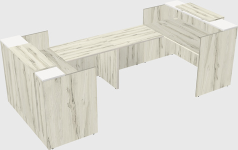 Reception desk u-shape