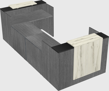 Reception desk u-shape