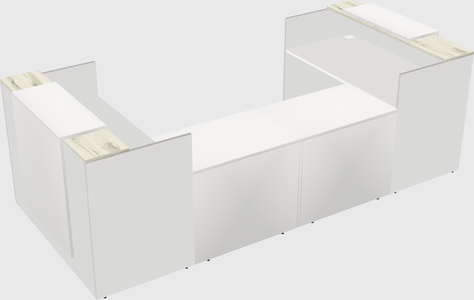 Reception desk u-shape