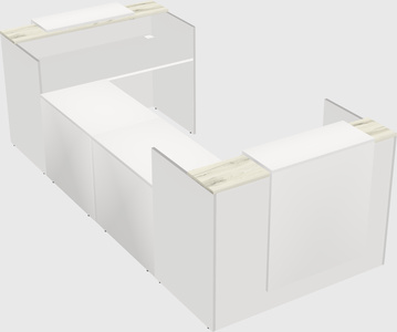 Reception desk u-shape