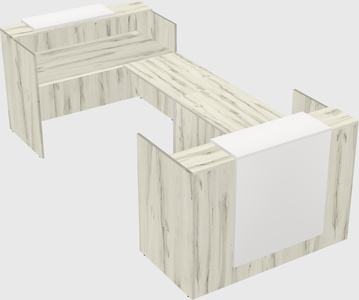 Reception desk u-shape