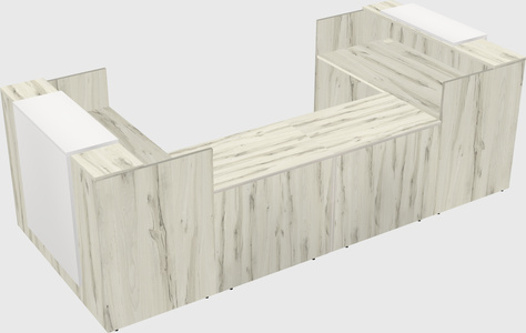 Reception desk u-shape