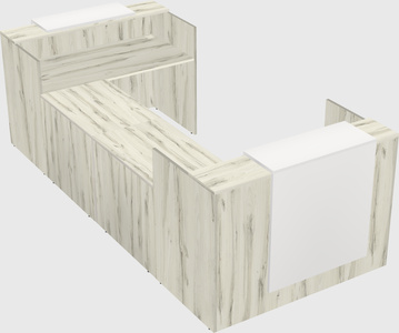 Reception desk u-shape