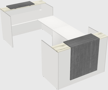 Reception desk u-shape