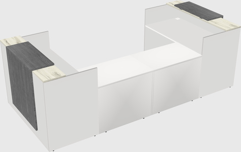 Reception desk u-shape