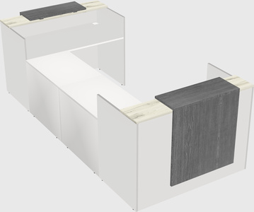 Reception desk u-shape