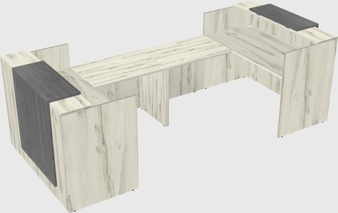 Reception desk u-shape