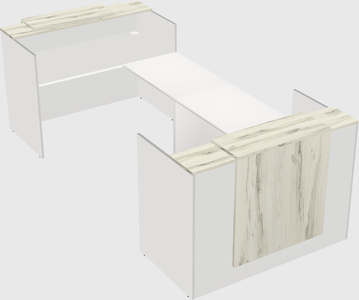 Reception desk u-shape
