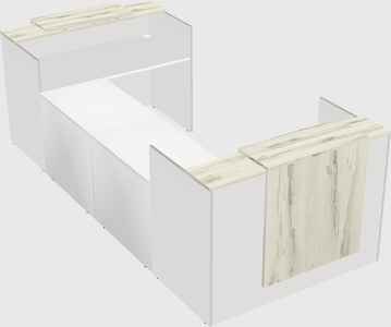 Reception desk u-shape