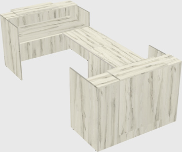 Reception desk u-shape