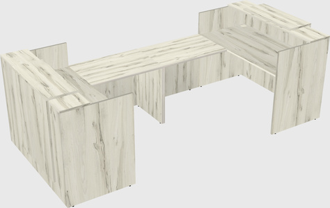 Reception desk u-shape