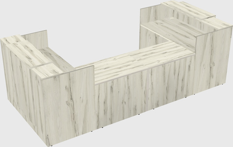 Reception desk u-shape