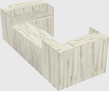 Reception desk u-shape