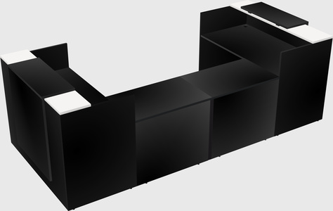 Reception desk u-shape