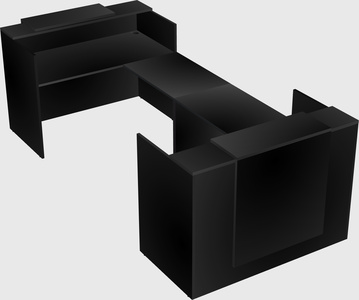 Reception desk u-shape