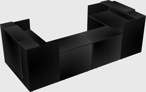 Reception desk u-shape