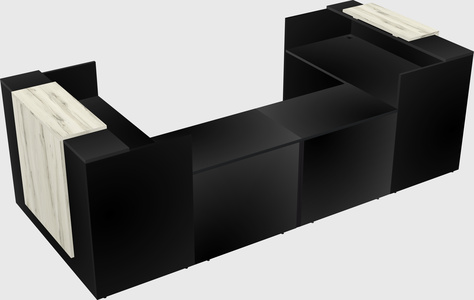 Reception desk u-shape