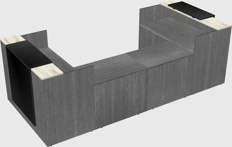 Reception desk u-shape