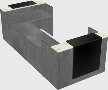 Reception desk u-shape