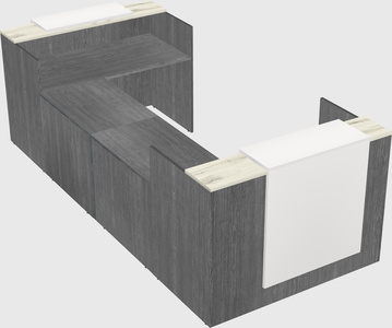 Reception desk u-shape