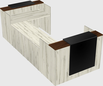 Reception desk u-shape