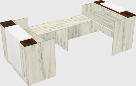 Reception desk u-shape