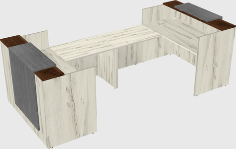 Reception desk u-shape