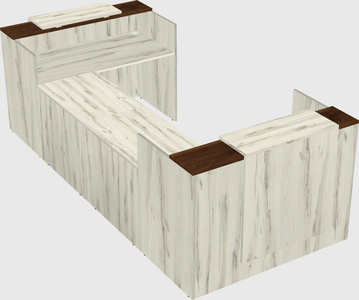 Reception desk u-shape