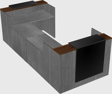 Reception desk u-shape