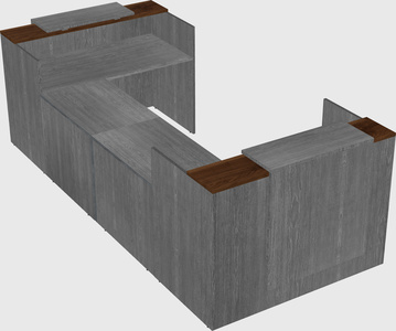 Reception desk u-shape