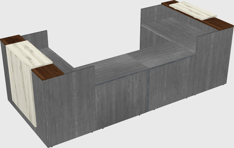 Reception desk u-shape