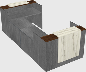 Reception desk u-shape