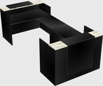 Reception desk u-shape