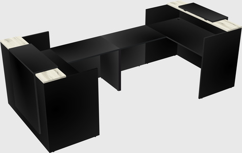 Reception desk u-shape