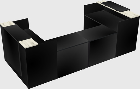 Reception desk u-shape