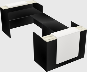 Reception desk u-shape