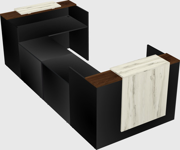 Reception desk u-shape
