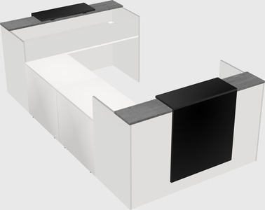 Reception desk u-shape