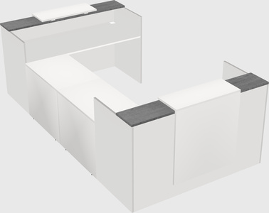 Reception desk u-shape