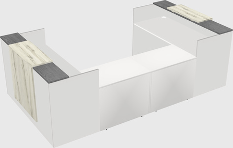 Reception desk u-shape