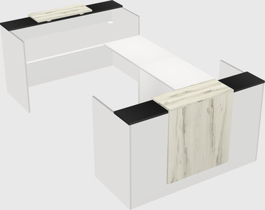 Reception desk u-shape